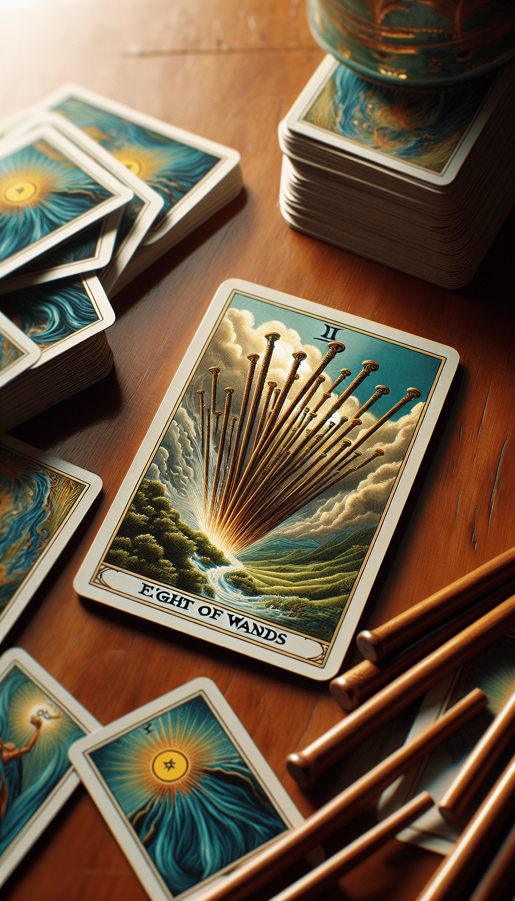 The Eight of Wands: Unlocking the Power of Swift Change