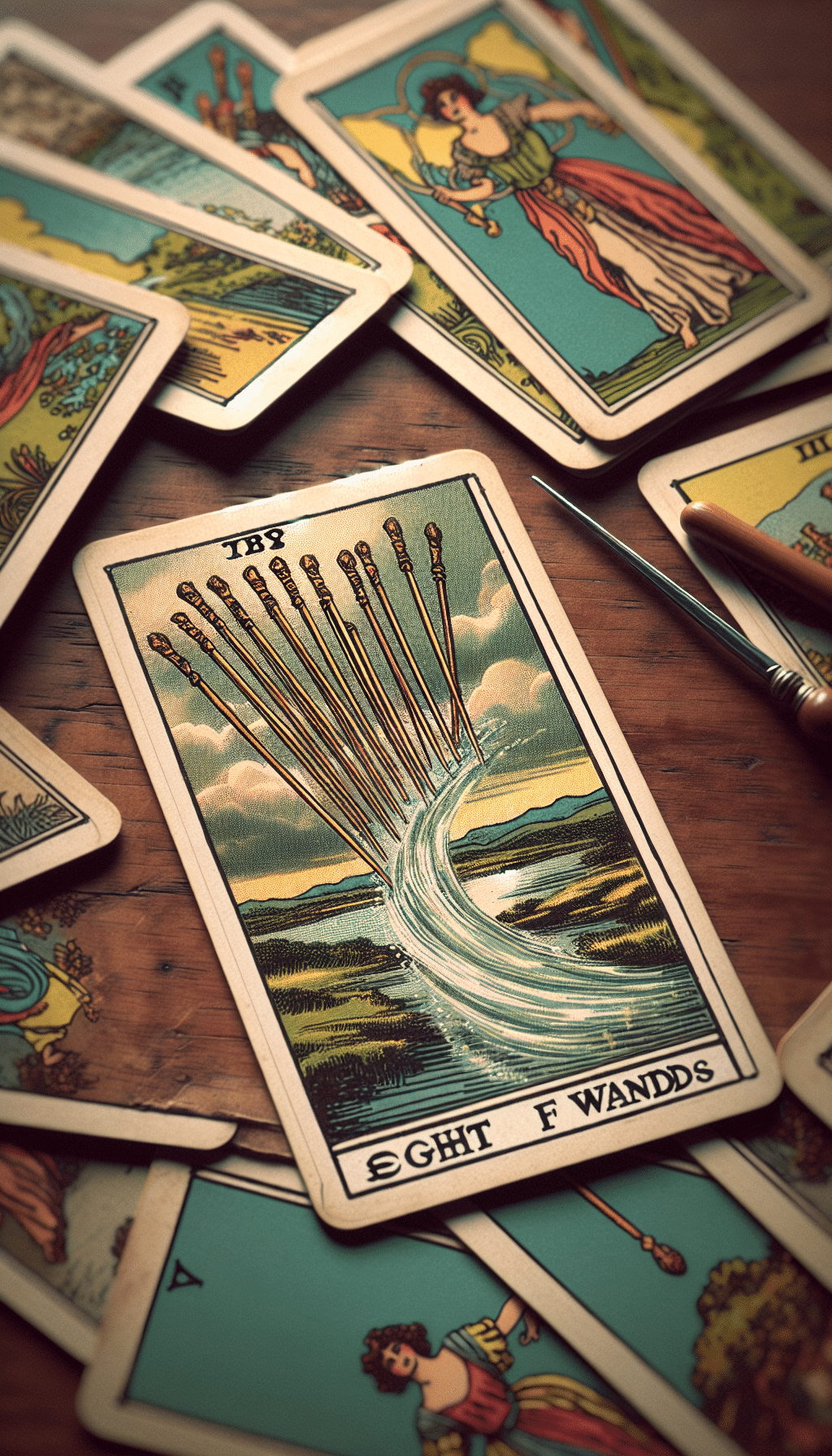 eight of wands tarot card past influences