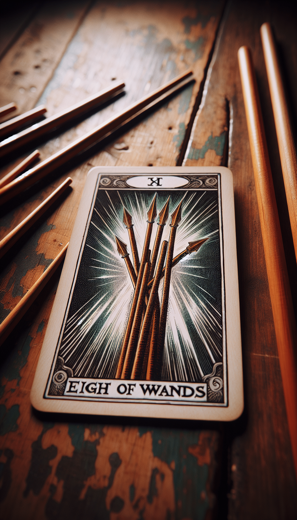 eight of wands tarot card relationships