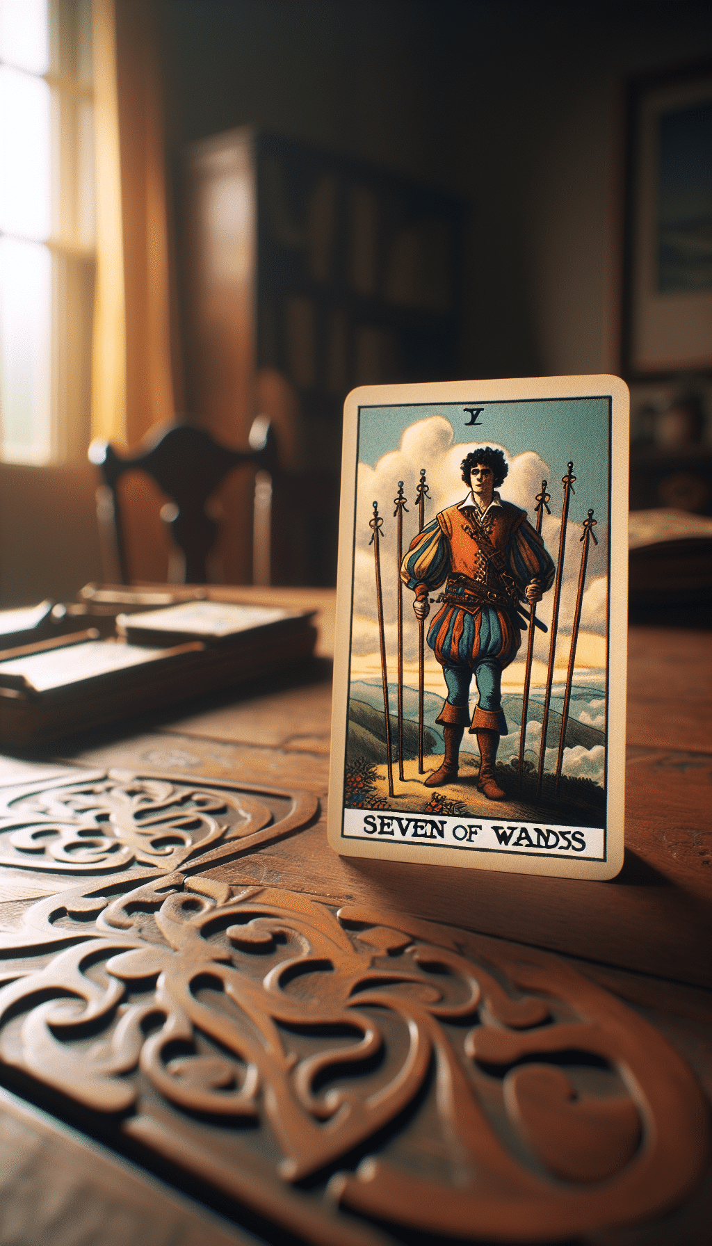 Defend Your Position: The Seven of Wands Tarot Card as Advice