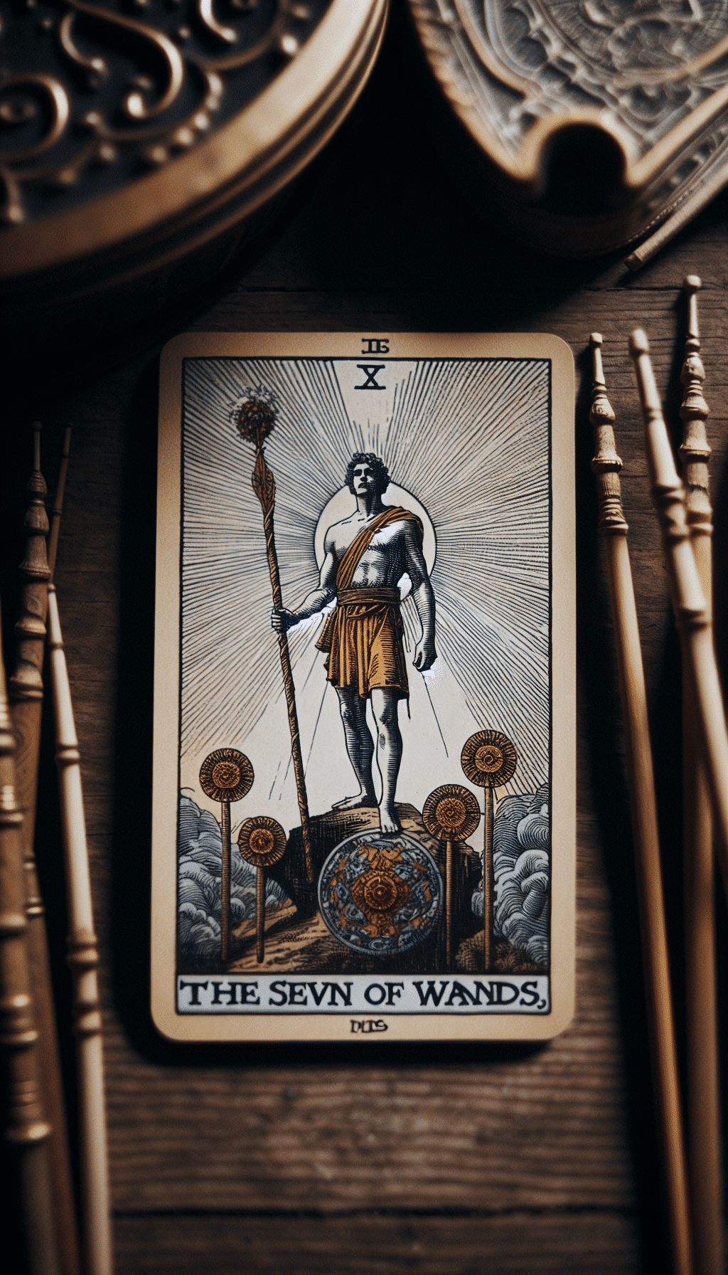 The Powerful Challenge: Decoding the Seven of Wands in Tarot