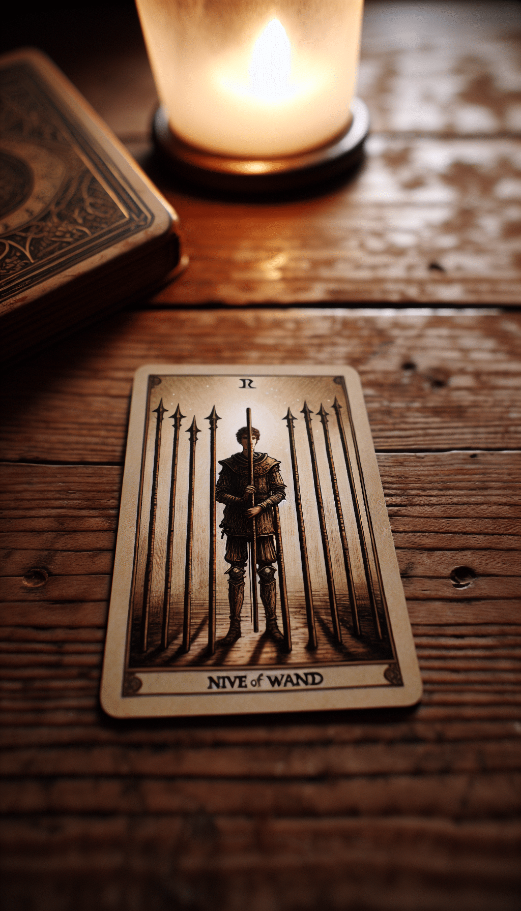 The Resilient Warrior: Exploring the Nine of Wands Tarot Card in Decision Making